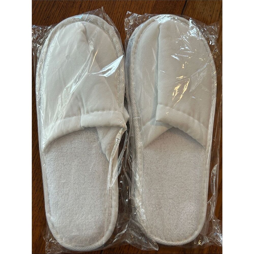 2 pairs 🆕 Hotel-Style Spa Slippers -